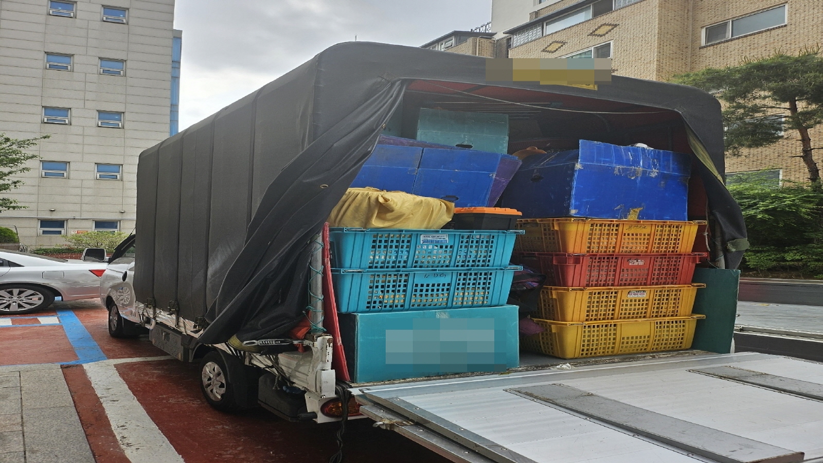 이사 상차 현장