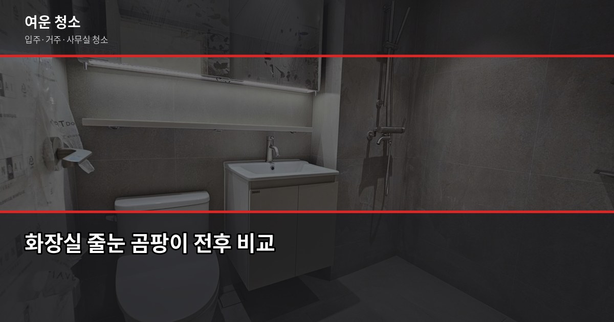 화장실 줄눈 청소, 셀프로 될까요? 전문 청소와 비용·효과 비교 1