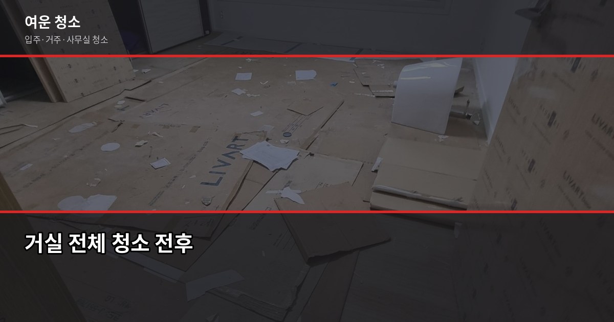 연말대청소, 원룸 15만원부터 가능합니다 4