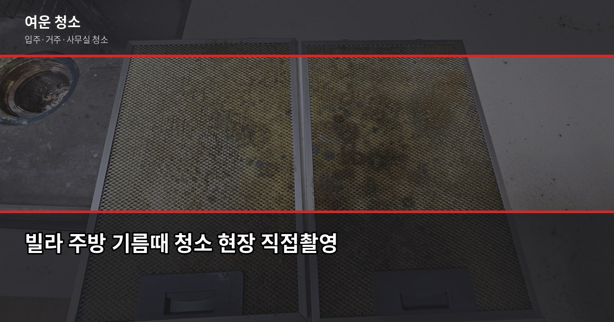빌라입주청소 비용, 평수별 가격 정리 (ft. 원룸부터 30평대까지) 4