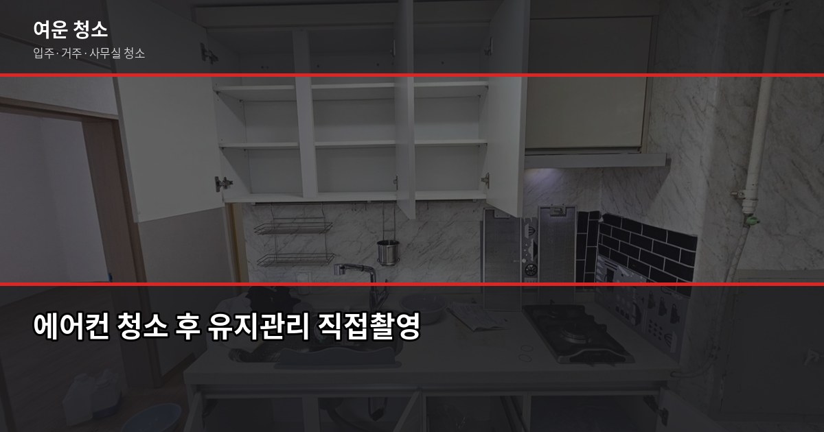 에어컨 곰팡이 청소, 필터 청소로는 안 되는 이유 6