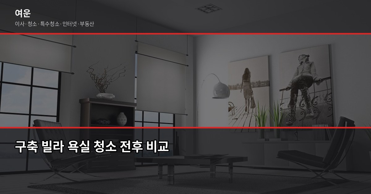 이천 입주청소 비용, 유형별 기준과 업체 고르는 법 5