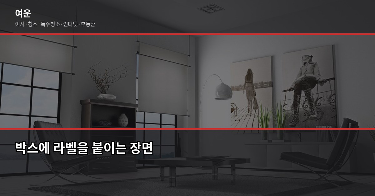 이사 후 짐 정리, 원룸부터 아파트까지 순서대로 하면 반나절이면 됩니다 5