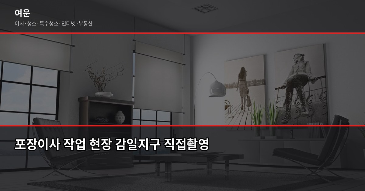 하남 포장이사 비용, 미사·감일·풍산동 지역별 다른 점 5