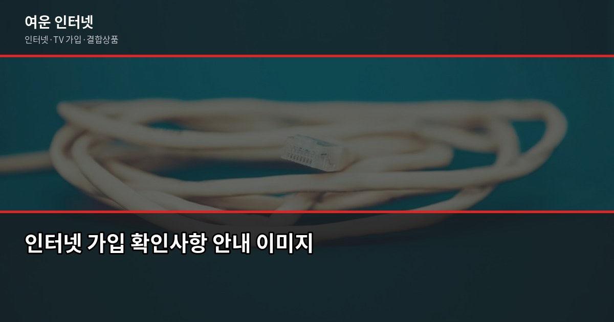 3월 인터넷 가입, 지원금 최대로 받는 타이밍과 확인 사항 4