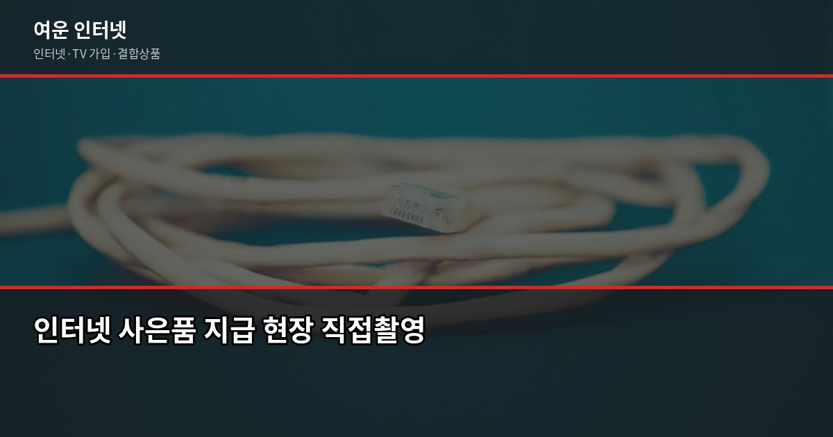 인터넷 약정 만료 후 후회한 한 가지, 위약금 없이 바꾸는 방법 4