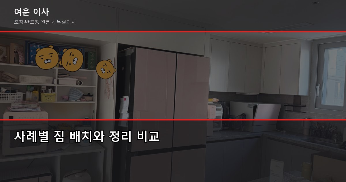 풀포장이사 1톤 40~70만원, 2.5톤·5톤 평수별 비용 정리 4