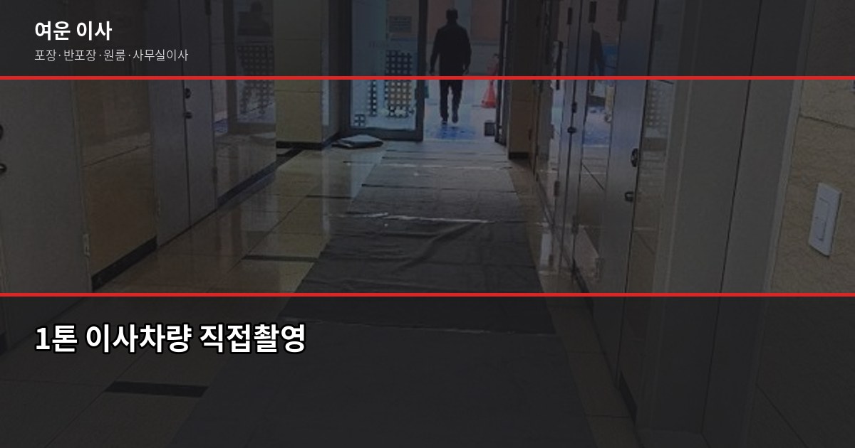 포장이사 vs 반포장이사 차이, 상황별로 어떤 게 유리할까 5
