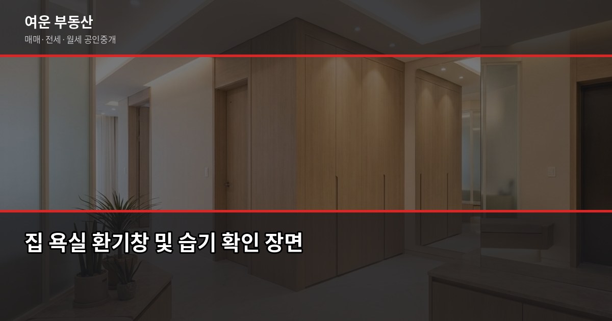 집 보러 갈 때 체크리스트, 낮과 밤에 확인해야 할 것이 다릅니다 2