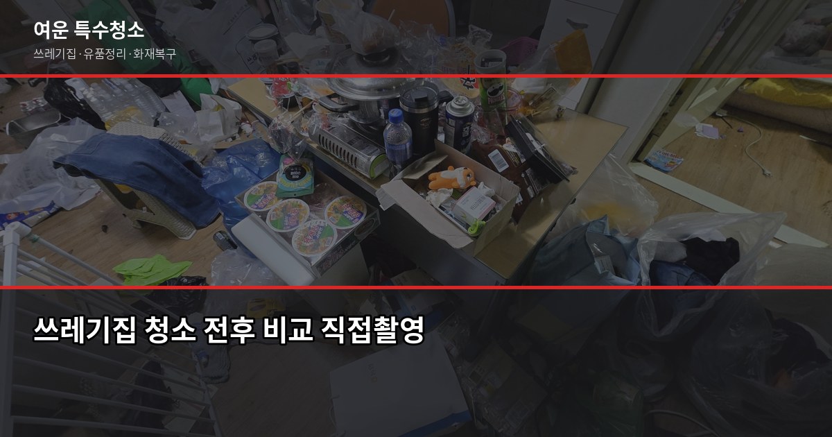 동탄구 특수청소, 어디서부터 시작해야 할지 모르겠다면 2