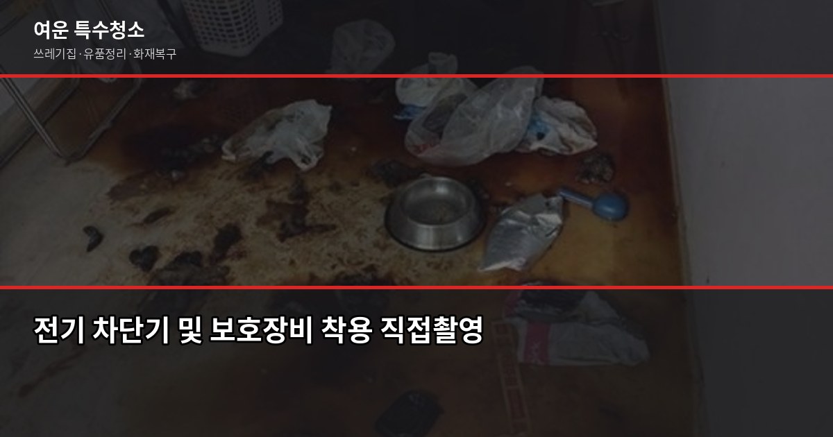 수해 복구 청소 절차, 침수 후 어떤 순서로 해야 할까 2