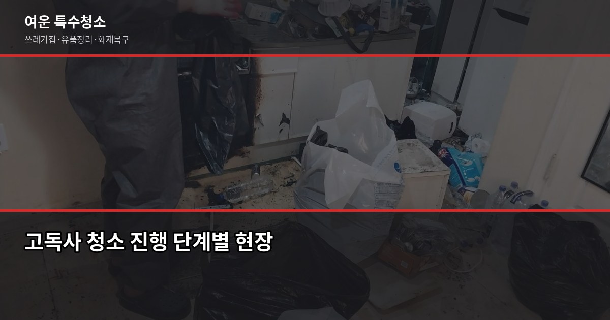 의정부시 고독사 청소 전문, 현장 대응부터 마무리까지 3