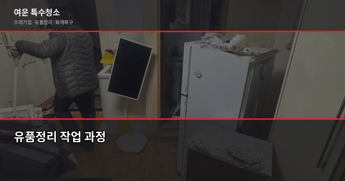 저렴한 특수청소, 원룸 쓰레기집 기준 50만원대부터 가능합니다 4