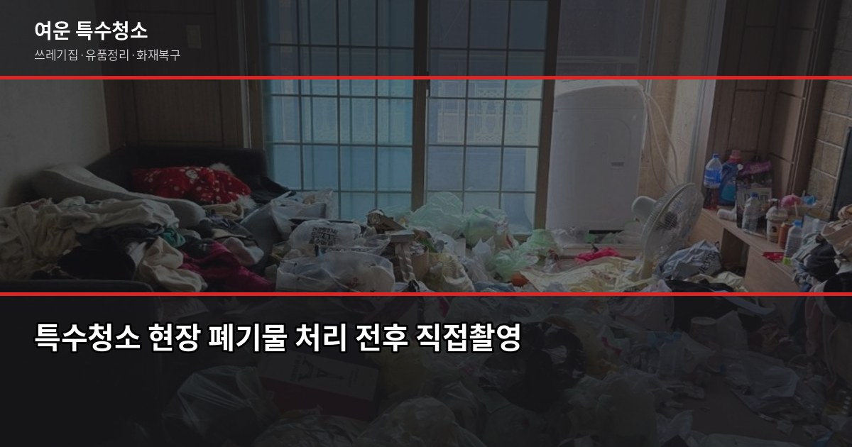 폐기물 종류별 처리 방법, 잘못 버리면 과태료 나옵니다 6
