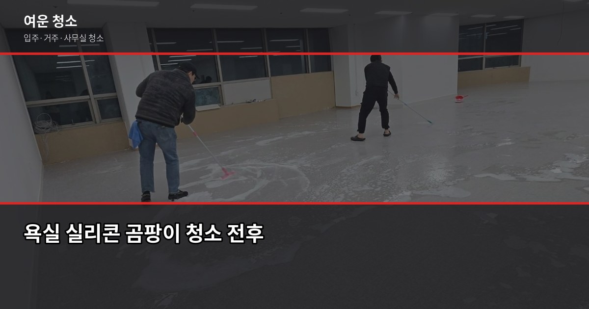 문정청소 비용, 입주청소·거주청소 평수별로 얼마나 나올까 3