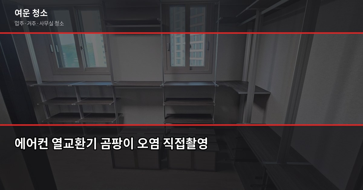 에어컨 냄새 제거, 셀프로 되는 것과 전문 세척이 필요한 것 4