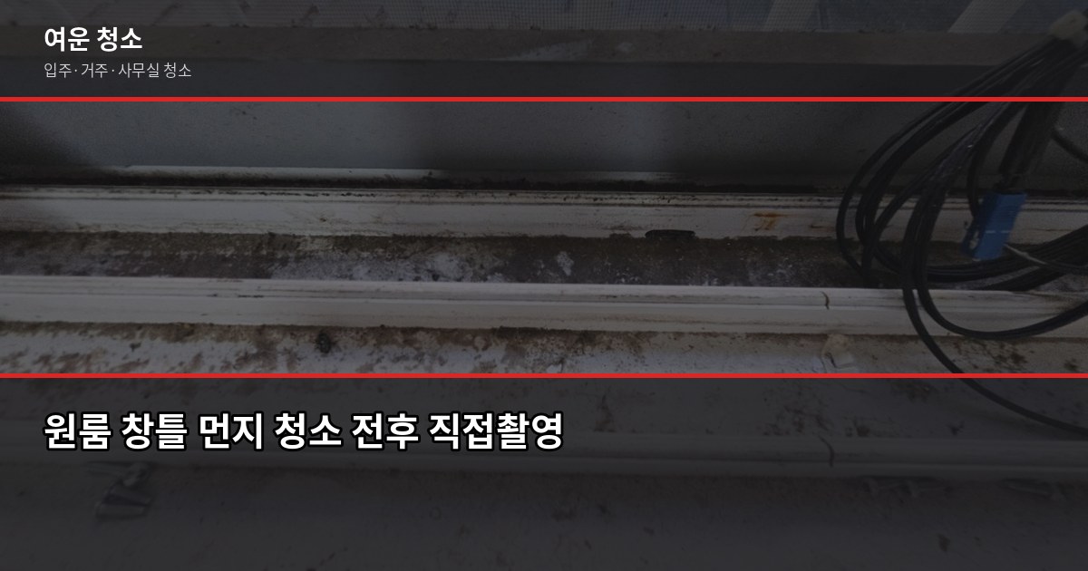 신학기 원룸 입주청소, 셀프 vs 업체 어느 쪽이 나을까요 4