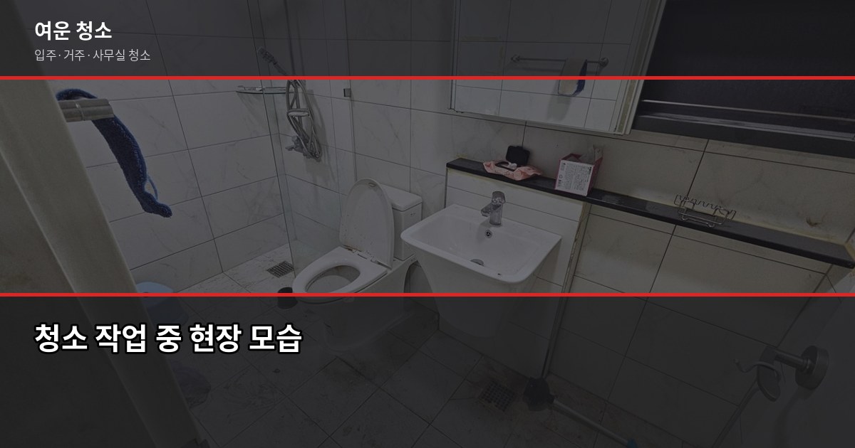 동패동 입주청소 비용과 체크포인트, 처음이라면 이것만 보세요 5