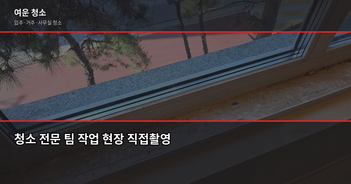 인천 아파트 입주청소 비용과 업체 고르는 기준, 직접 써봤습니다 5