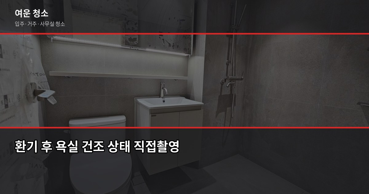 여름 곰팡이 청소, 셀프로 안 되는 이유와 전문 청소 비용 5