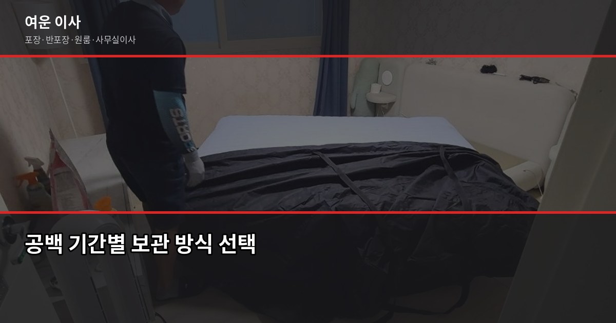 이사 공백기 짐 보관, 물품보관함 vs 보관이사 어떤 게 나을까 3