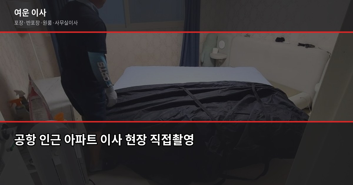 공항이전 이사 비용과 반포장·포장 선택 기준, 실제로 따져봤습니다 4