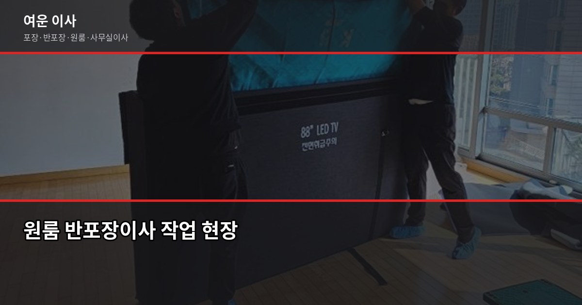 전화견적 이사, 사진 한 장으로 견적 받는 방법과 주의점 4