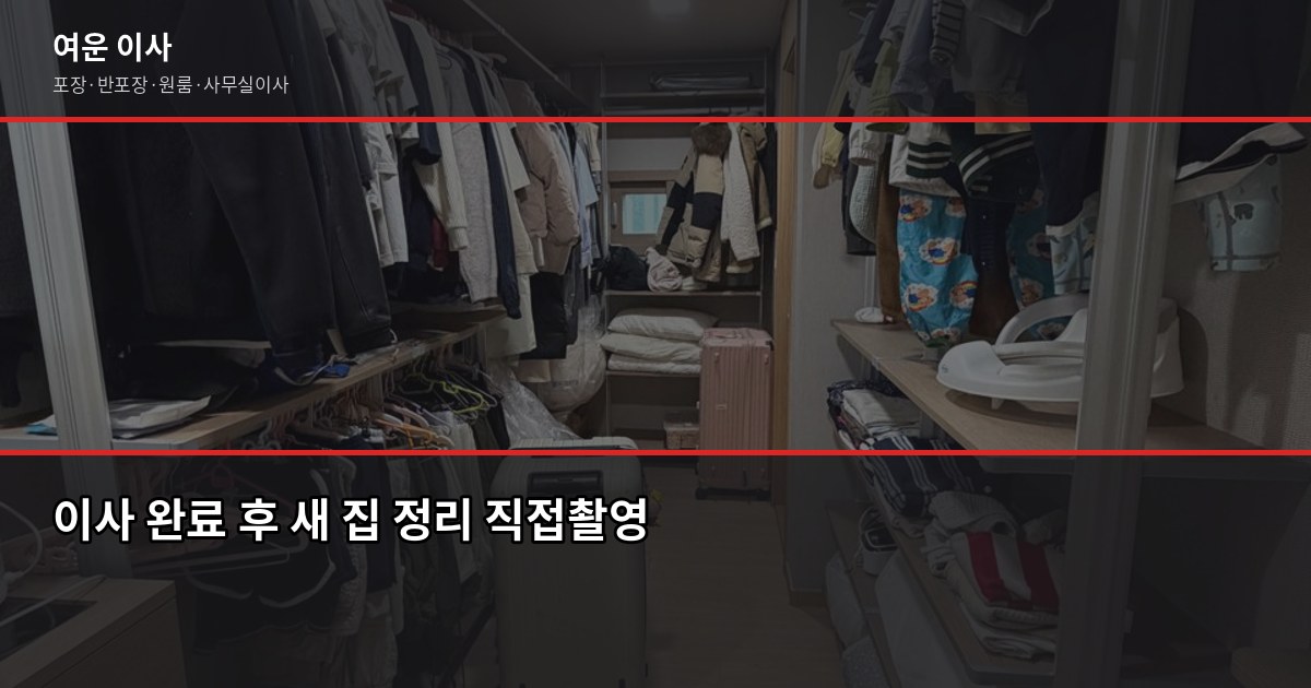 용현동 포장이사 전화번호, 비용과 견적 받는 법까지 5