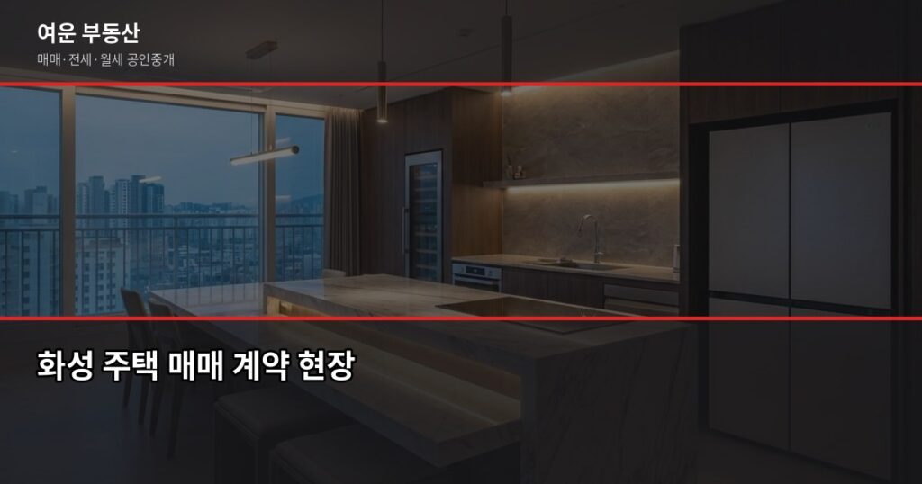 화성 주택 매매 절차, 계약금부터 등기까지 실제로 어떻게 진행되나요 - 화성 주택 매매 계약 현장