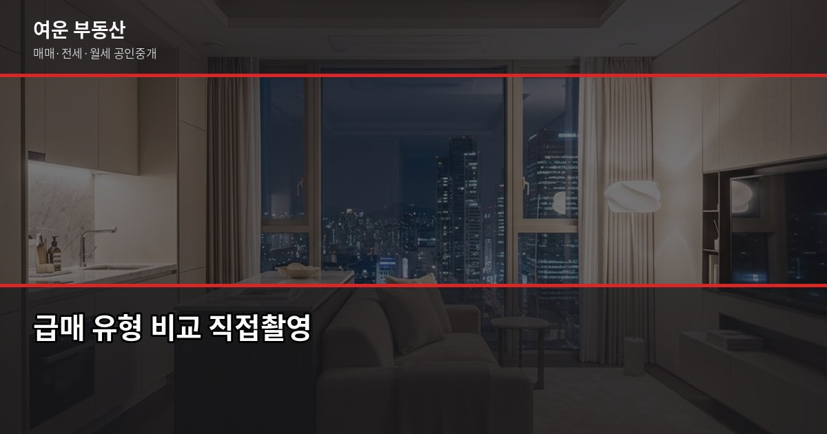 서울 아파트 급매 잡는 법, 놓치기 전에 확인할 것들 2