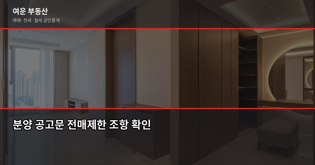 서울 분양권 매입 전 꼭 확인할 5가지, 놓치면 후회합니다 4