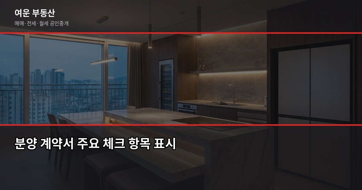 수원 분양예정 아파트, 청약 전에 확인해야 할 것들 5