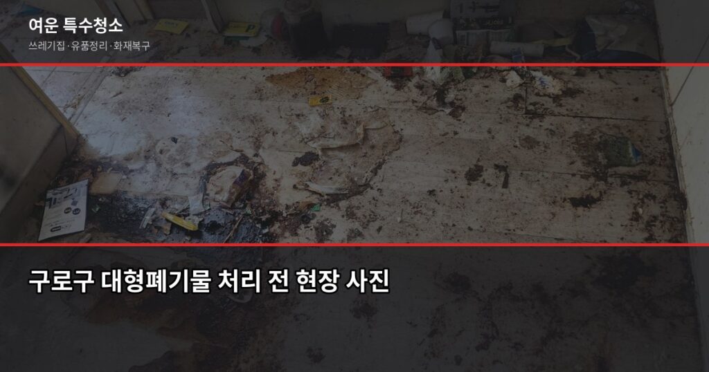 구로구 폐기물 처리, 이사 전에 미리 알아야 할 것들 - 구로구 대형폐기물 처리 전 현장 사진