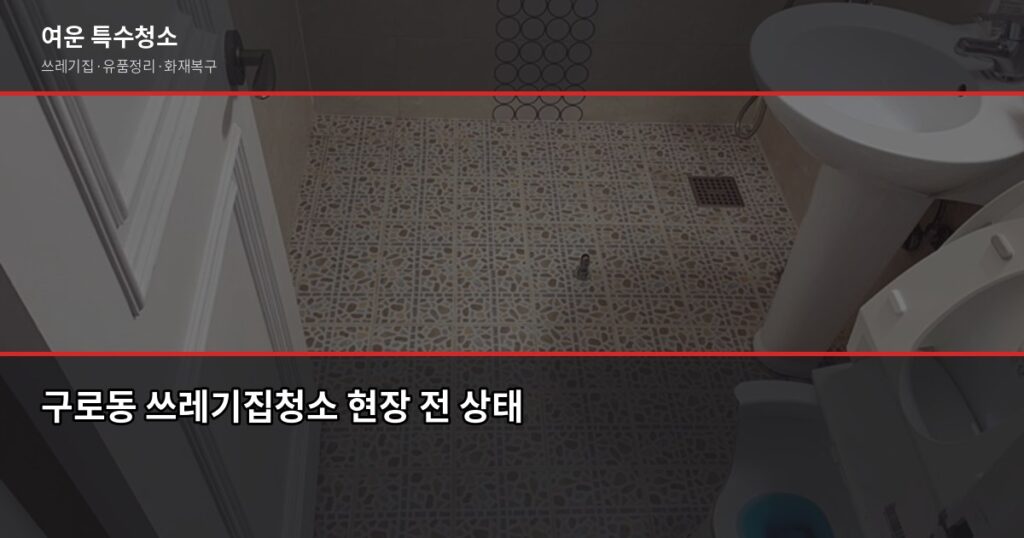 구로동 쓰레기집청소 예약 전에 확인할 것들 - 구로동 쓰레기집청소 현장 전 상태