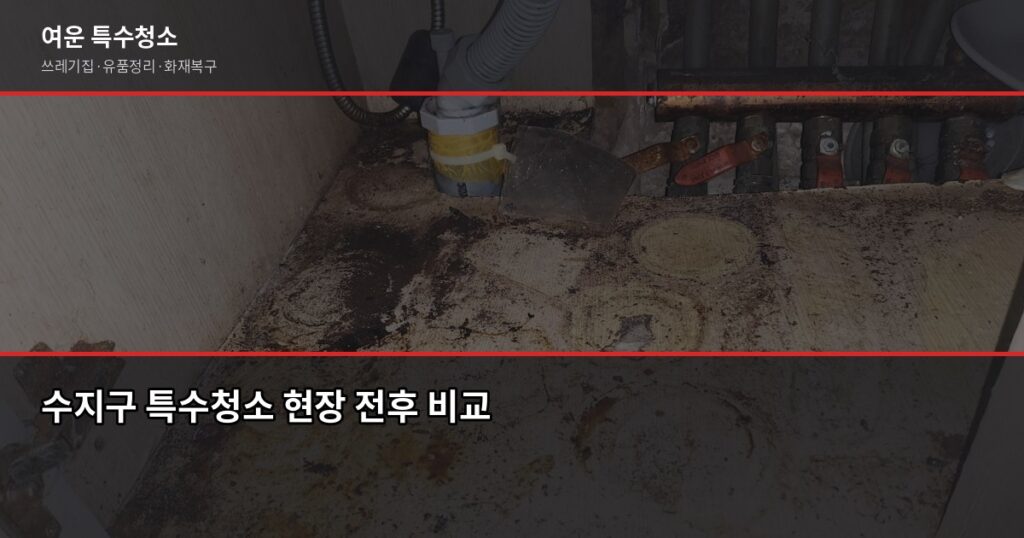 수지구 특수청소 예약, 어디서부터 시작해야 할까요 - 수지구 특수청소 현장 전후 비교