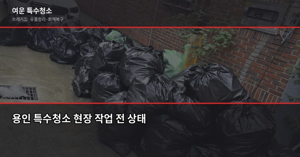 용인 특수청소, 고독사·쓰레기집·유품정리 비용과 진행 절차 - 용인 특수청소 현장 작업 전 상태