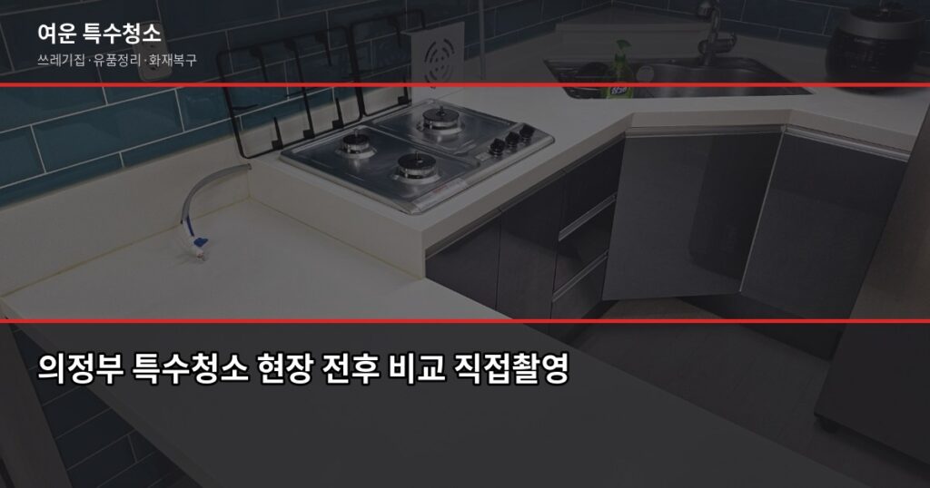 의정부 특수청소, 처음 맡길 때 알아두면 좋은 것들 - 의정부 특수청소 현장 전후 비교 직접촬영