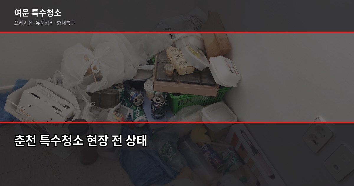 춘천시 폐기물 처리, 혼자 하기 어려운 이유와 해결 방법 1
