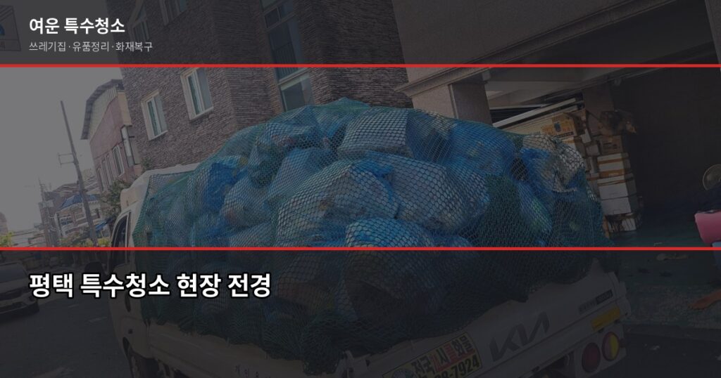 평택 특수청소 가격, 얼마부터 시작할까요? - 평택 특수청소 현장 전경