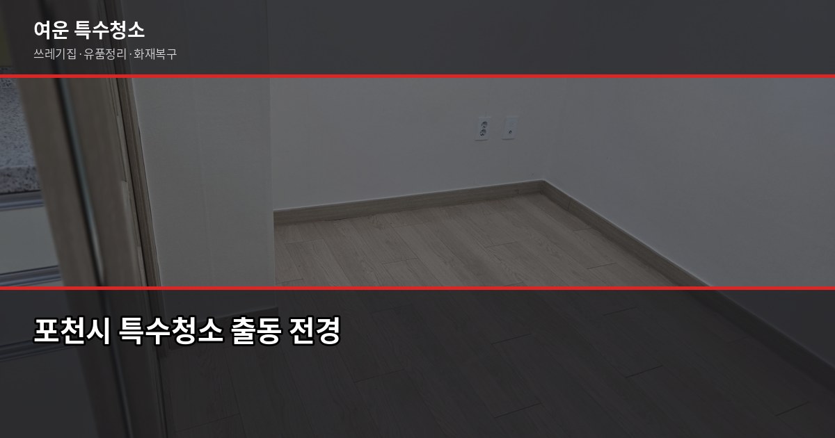 포천시 특수청소 전화번호, 긴급 상황엔 여기로 연락하세요 1