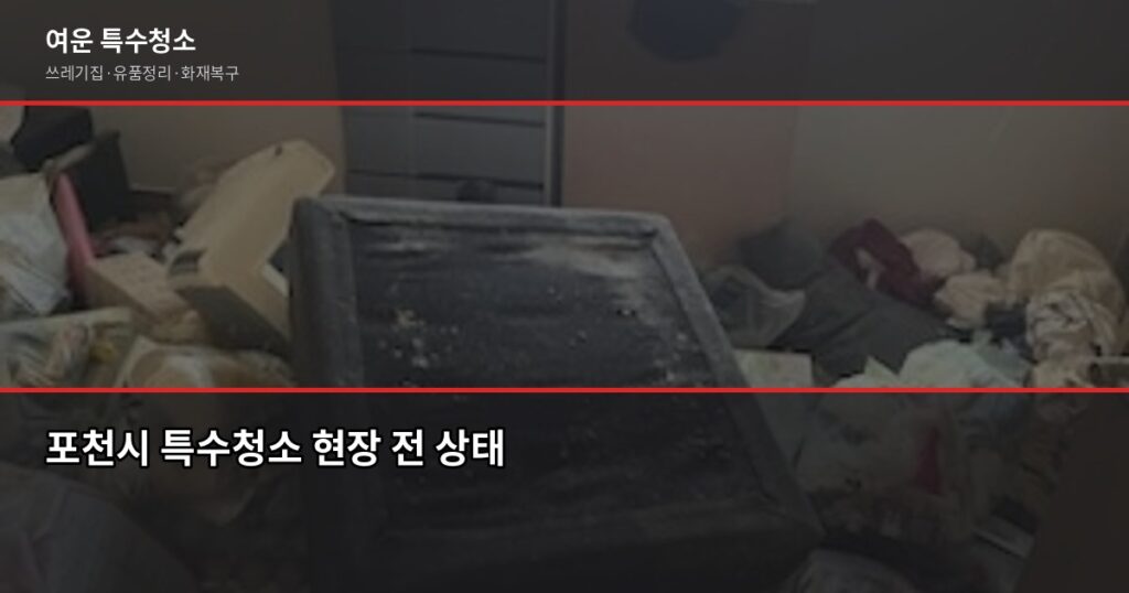 포천시 특수청소 예약, 쓰레기집·유품정리 비용과 절차 - 포천시 특수청소 현장 전 상태