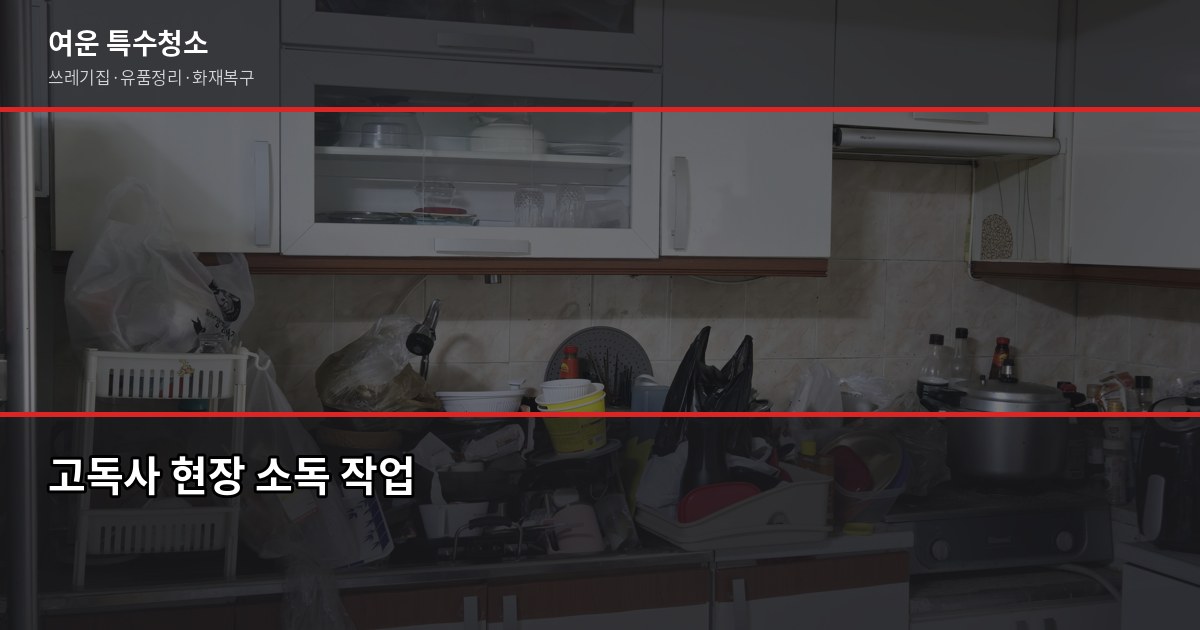 인천 특수청소 전화번호, 업체 부르기 전에 확인할 것들 2