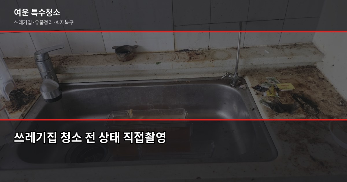 원미구 특수청소 추천, 쓰레기집·고독사·유품정리 업체 고르는 법 2