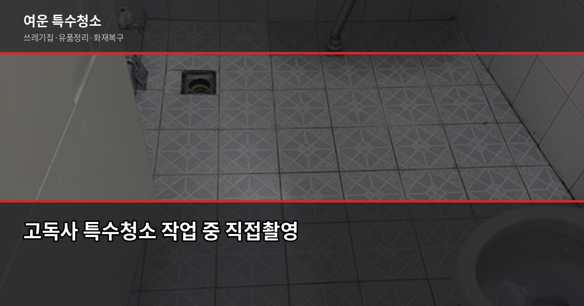 서울 특수청소 전화번호 찾기 전에 확인할 것들 3