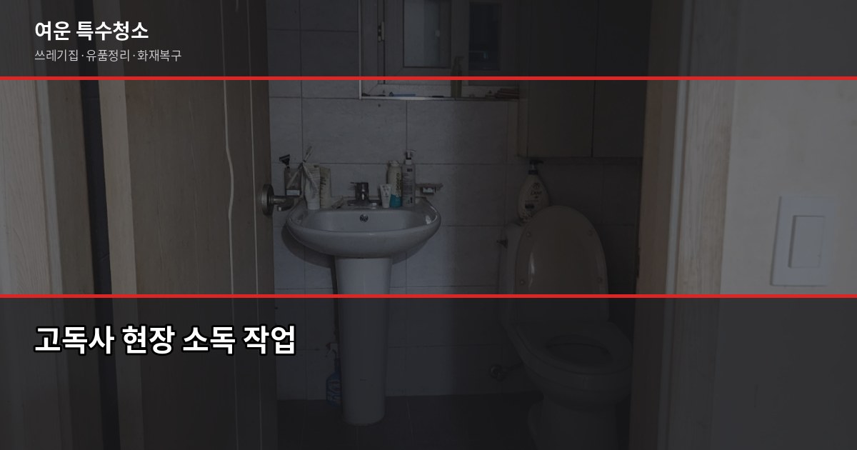 양촌읍 특수청소, 쓰레기집·고독사·유품정리 비용과 진행 방법 3