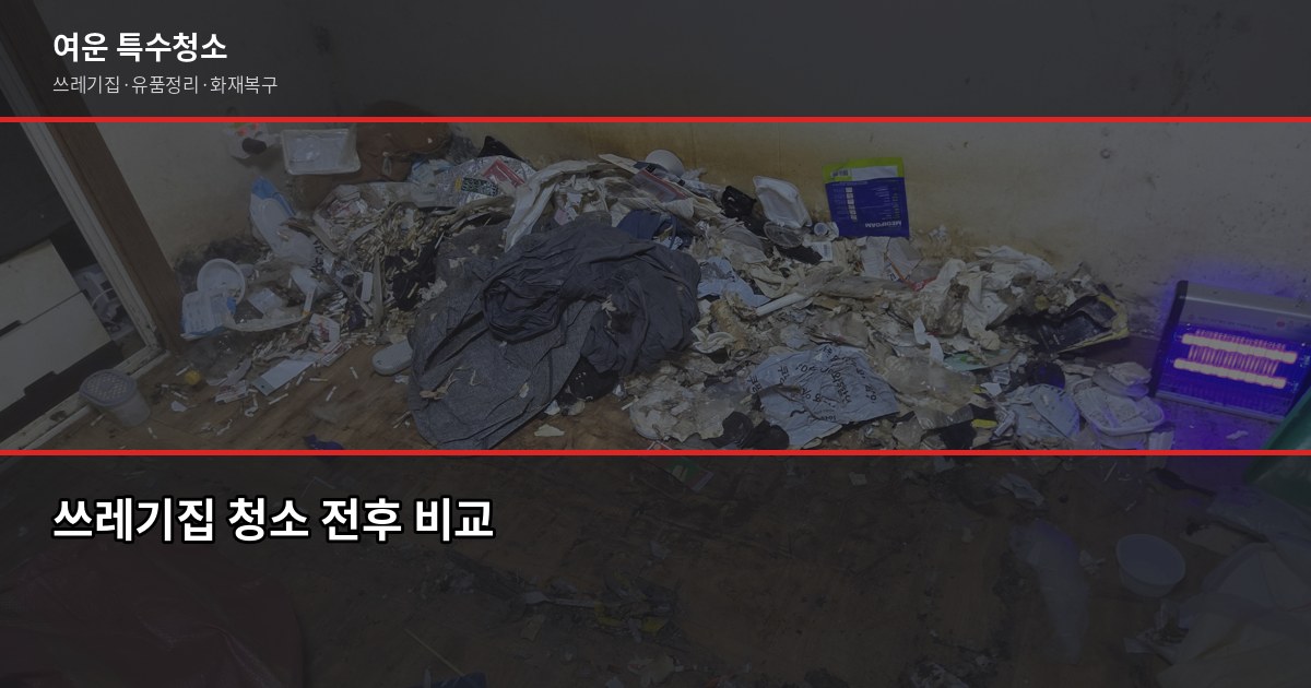 도봉구 특수청소 가격, 현장 보기 전에 알아야 할 것들 3
