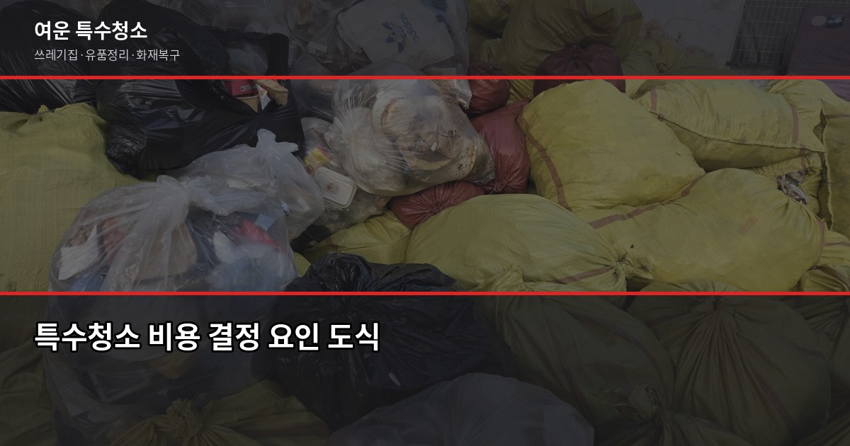 평택 특수청소, 쓰레기집·고독사·유품정리 비용과 진행 과정 3