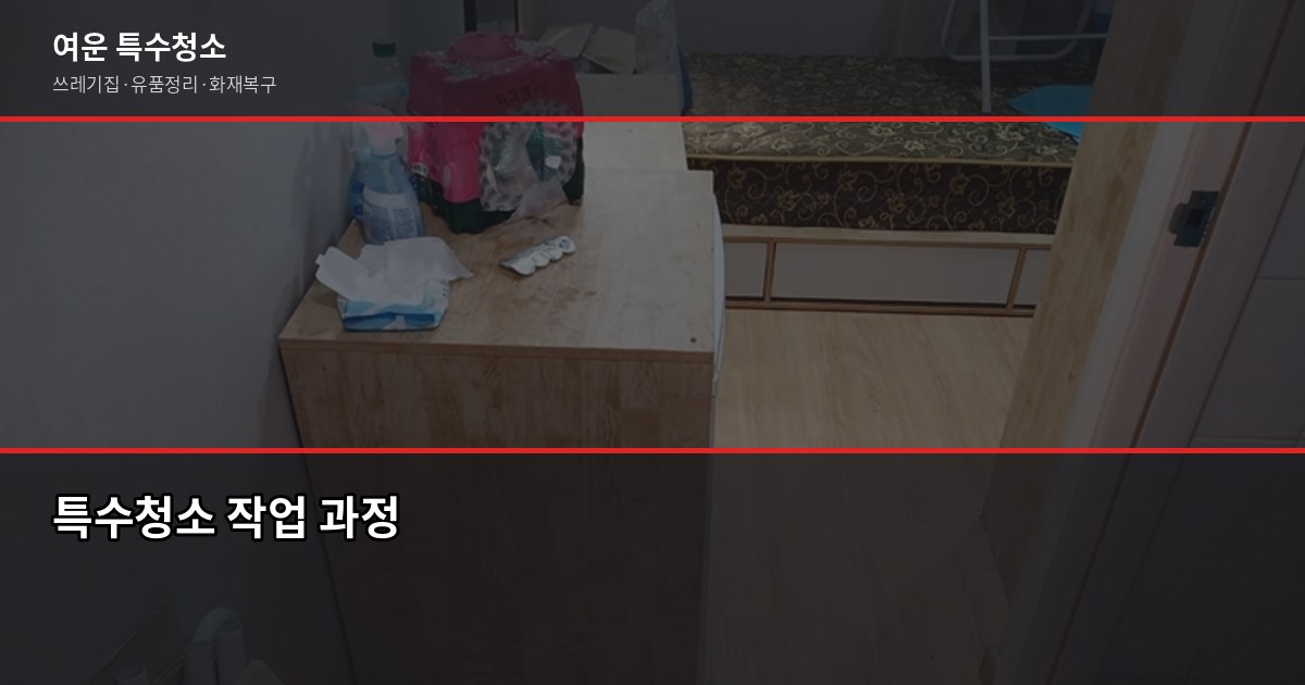 수원 특수청소 비용과 진행 방식, 처음이라면 이렇게 준비하세요 3