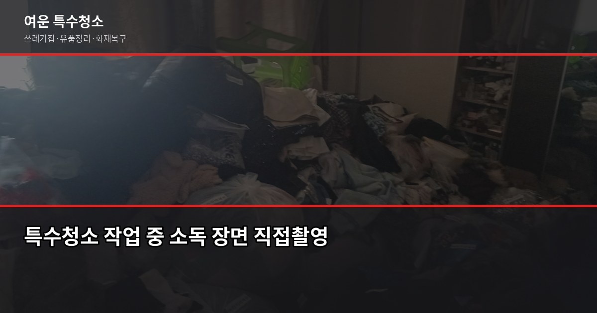 개포동 특수청소 비용, 현장 보기 전에는 아무도 모릅니다 3