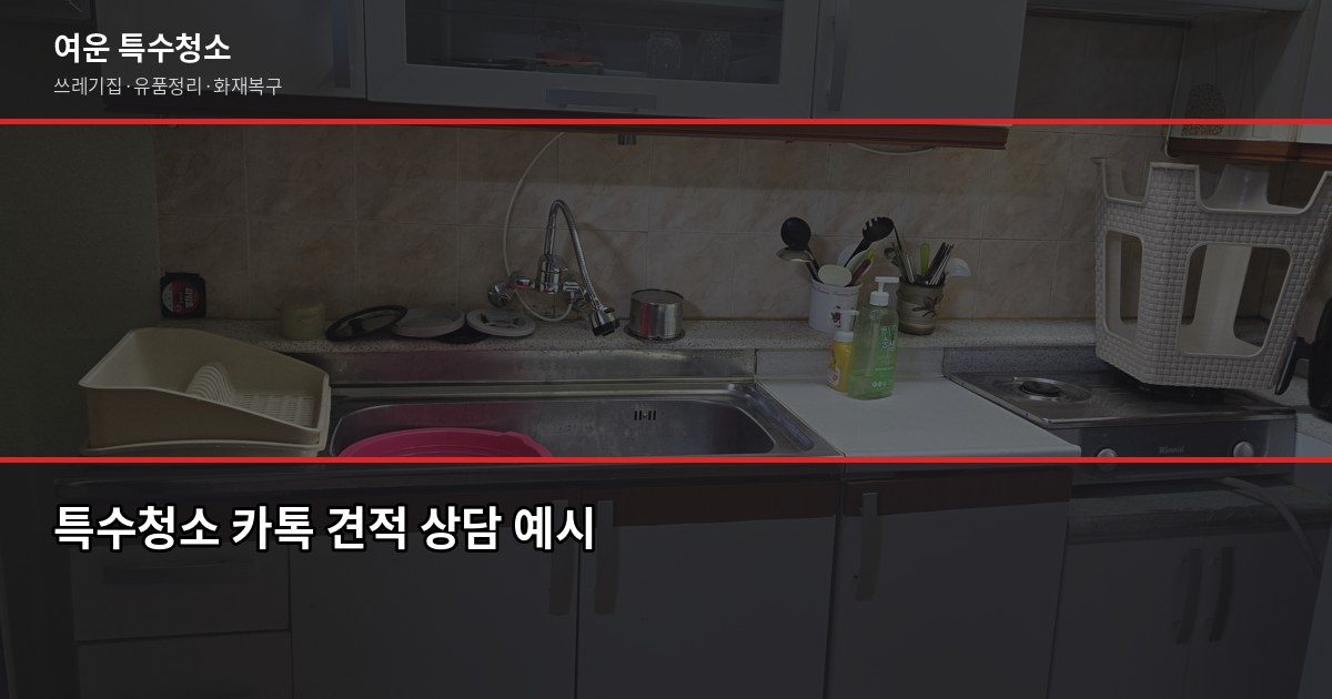 대구 특수청소 비용, 현장 사진 3장이면 10분 안에 견적 나옵니다 3